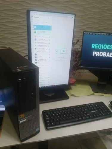 Computador Dell - modelo 7020 Intel I7 com dois monitores P2219 mouse teclado sem fio