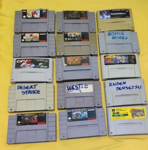 CADA Fitas cartuchos snes Nintendo