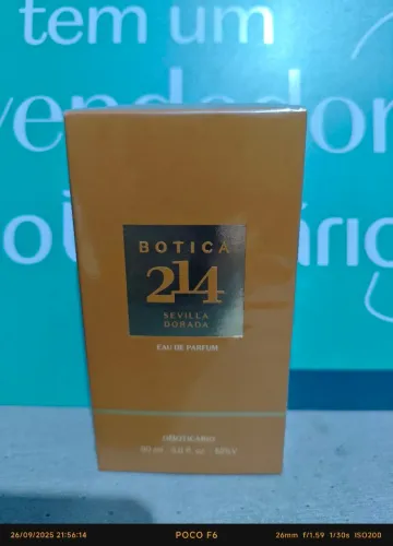 Eau Deo Parfum Botica 214 Sevilla Dorada Fougère Aromático
