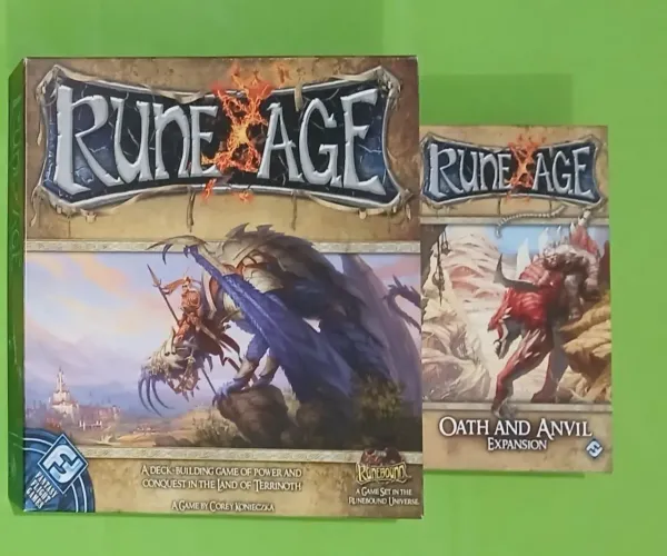 Rune Age e Oath and Anvil - Jogo de Tabuleiro e Expansão