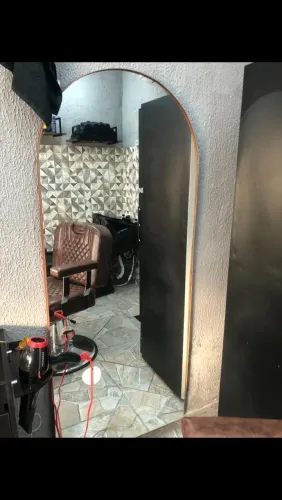 *** PARA SAIR RÁPIDO*** Espelho Arredondado para Barbearia/Salão