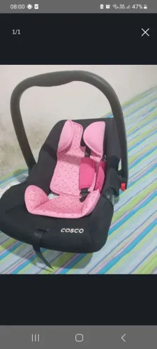 Cadeirinha Bebê Conforto Cosco Rosa