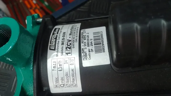 Motobomba Centrífuga Eletroplas MCS-50M