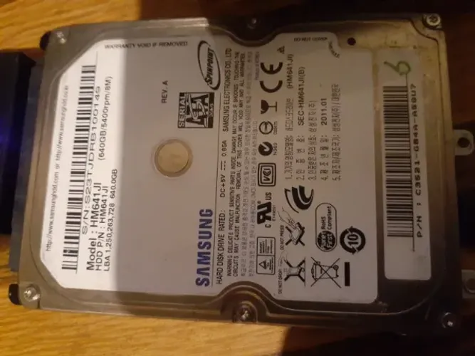 HD de Notebook Samsung em Alerta Funcionando