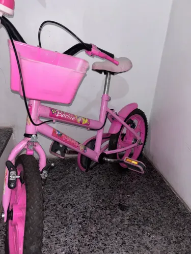 Bicicleta Infantil Barbie Fast Cotiplás (Estilo Chopper com Pedal) - Usada