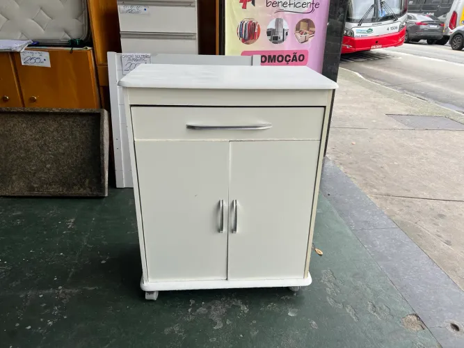 Balcão Armário Multiuso 2 Portas e 1 Gaveta