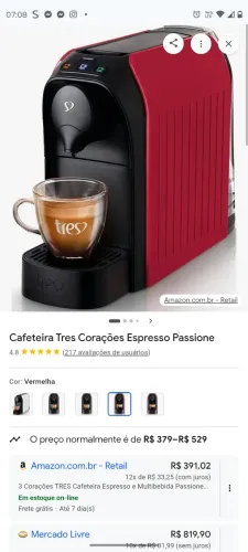 Cafeiteira Três corações
