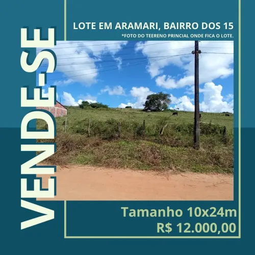Lote em Aramari Bahia