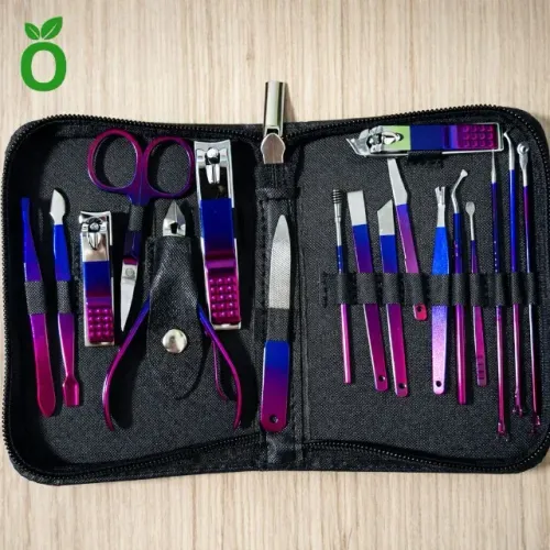 Kit Manicure Profissional 18 Peças - Completo e Elegante