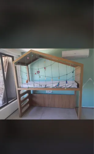 cama para quarto de criança com led