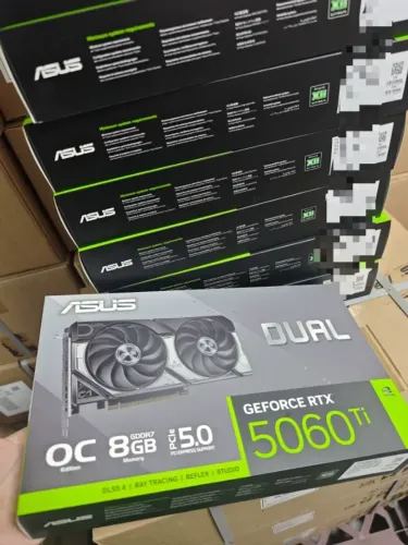 Placa de Video RTX 5060 Ti ASUS DUAL OC 8GB - NOVA E LACRADA
