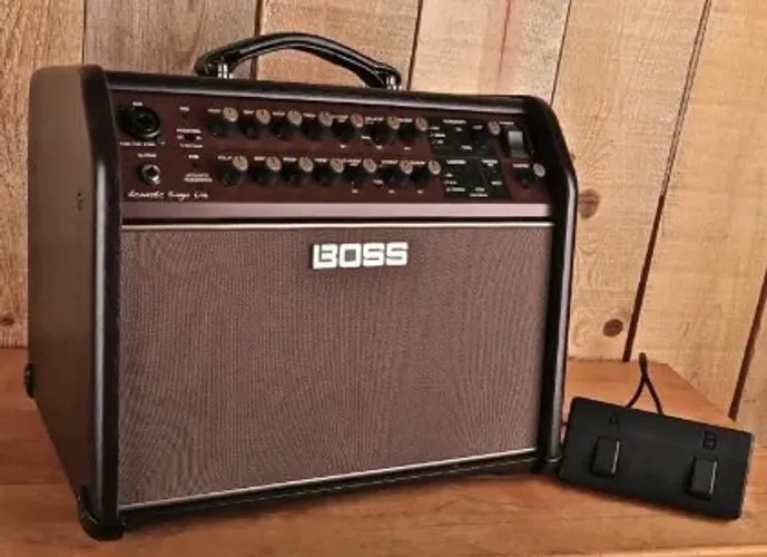 Amplificador de violão Boss Acoustic Singer Live 60w + capa + footswitch