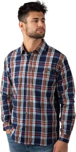 Camisa Field & Stream Xadrez Manga Longa Masculina