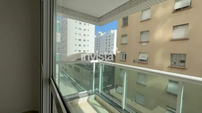 Apartamento para locação no Embaré em Santos 01 dormitório com 1 suíte