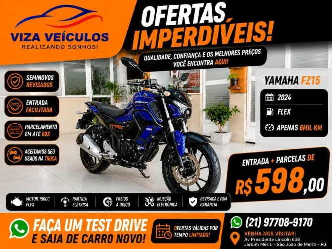 Yamaha Fz15 150 fazer flex 2024