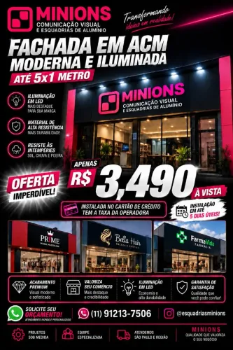Promoção de fachadas em ACM