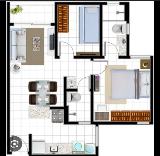 Apartamento , Bairro José Walter, Condomínio Monte Real ,02 quartos 2 Wc 01 sala cozinha