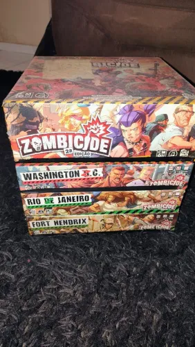 Zombicide - Jogo base + Expansões (Fort Hendrix, Washington Z.C e Rio Z Janeiro)