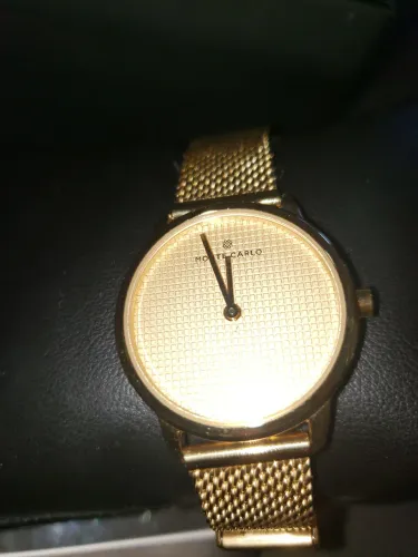 Relógio feminino dourado Monte Carlo