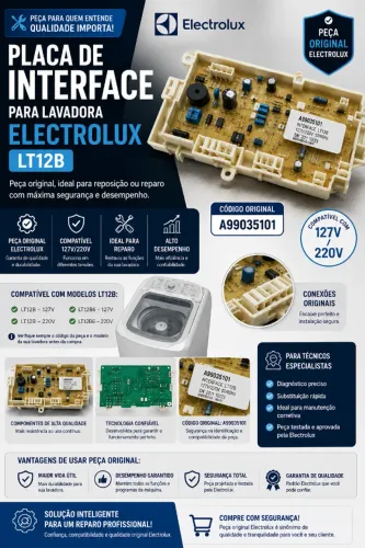 Placa Potência Electrolux LT12B A * Original - Nova