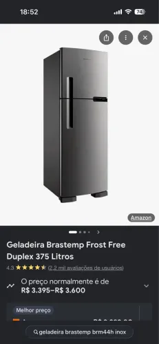 Geladeira Brastemp 