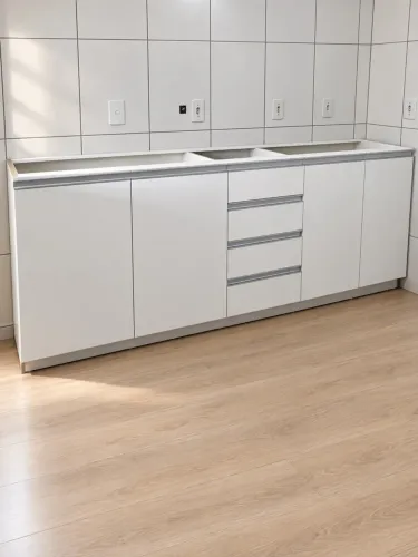 Balcão de pia 220cm em MDF
