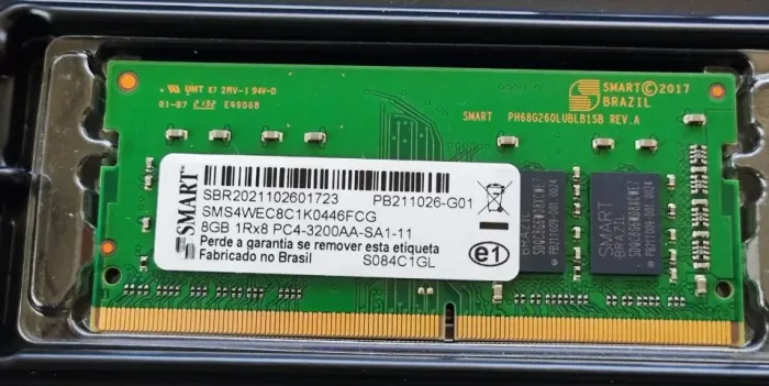 Memória RAM 8GB - Notebook