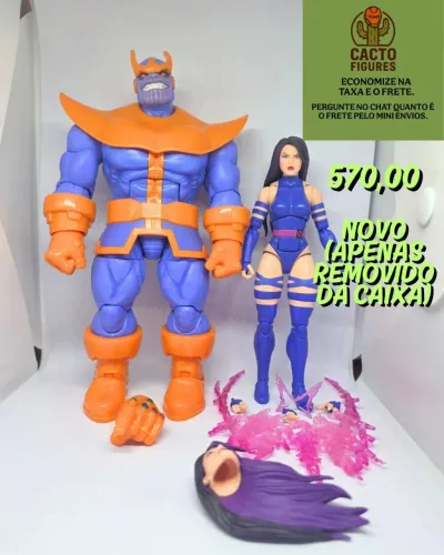 MARVEL LEGENDS THANOS E PSYLOCK GAMERVERSE COMPLETO
