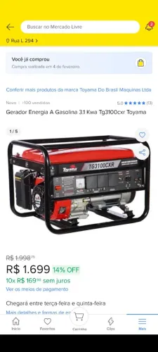 Gerador Toyama 3.1 kva