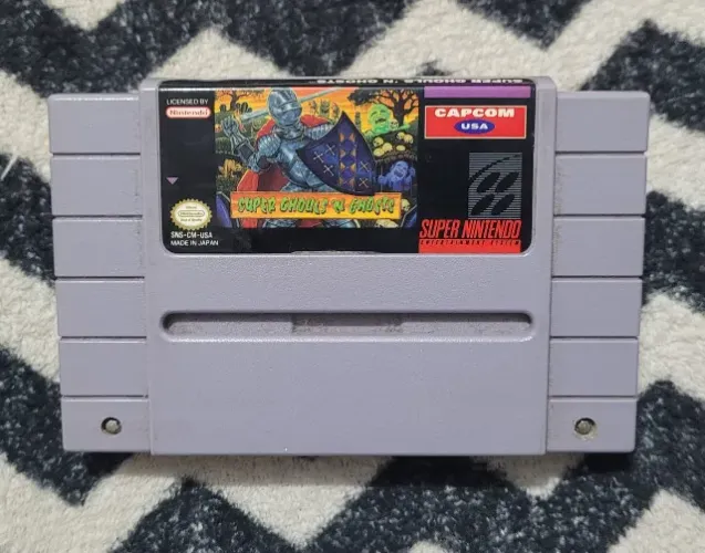 Jogo Super Ghouls N Ghosts para SNES Super Nintendo