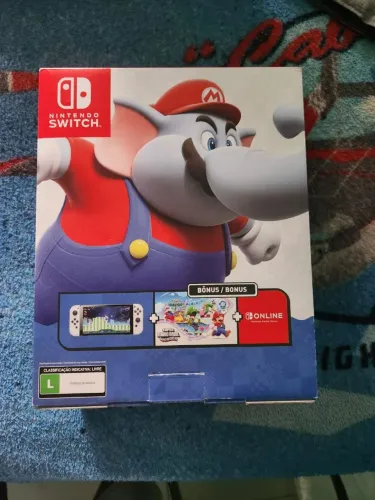 NITENDO SWITCH OLED 64GB MARIO WONDER 3MESES DE USO NA GARANTIA E NOTA FISCAL NOVO
