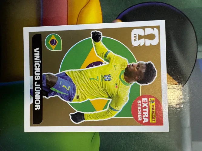 Figurinha COPA EXTRA STICKER VINICIUS JÚNIOR