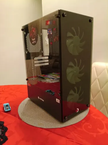 Gabinete ATX PC Gamer com fonte 600 watts mais 4 Fans
