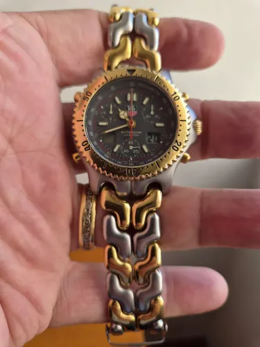 Tag Heuer S/El Cronógrafo Senna ref.CG1122-0 Quartzo Suíço 39mm Em Ótimo Est.Conservação.