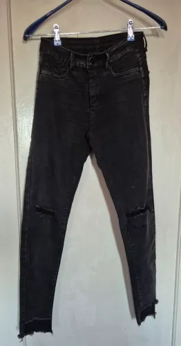 Calça jeans skinny preta Sawary tam 36