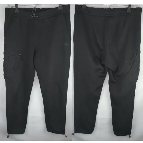Calça Jogger masculina esporte Reebok GG preta com bolso grande lateral