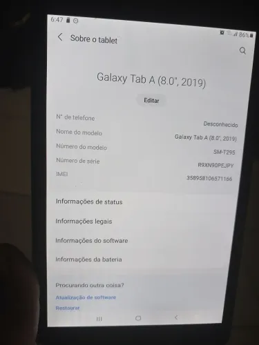 Vendo um tablet