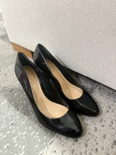 Scarpin Schutz Verniz Preto - Tamanho 37