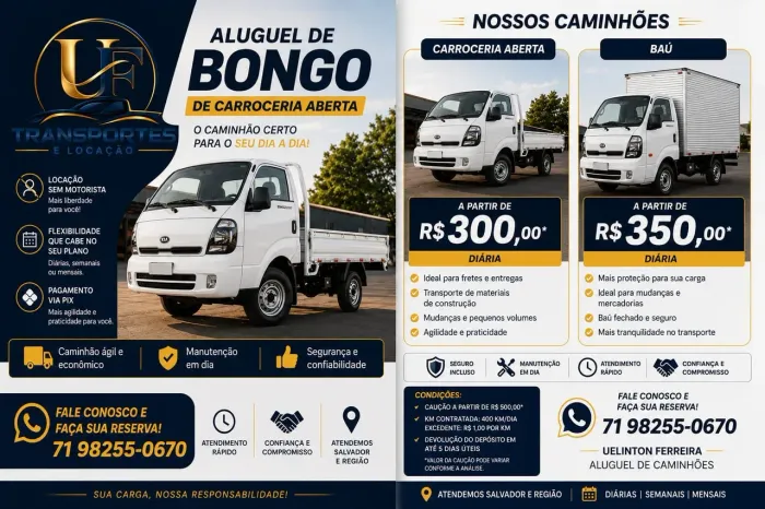 Aluguel de bongo HR