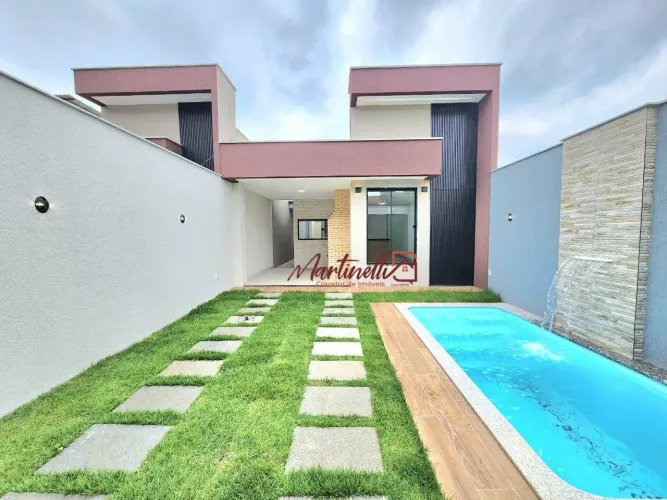 Casa com piscina à venda, 3 quartos com suite no Centro da Serra- Serra/ES