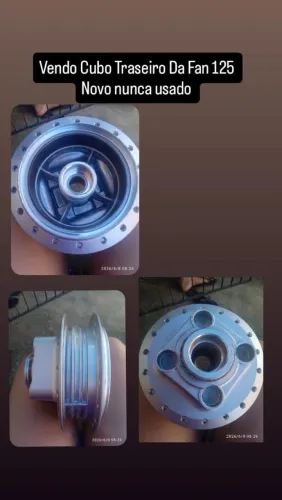 Cubo traseiro da fan 125