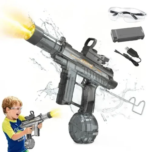 Pistola de Água Elétrica Recarregável Y13 BevaCat com Luz e Spray