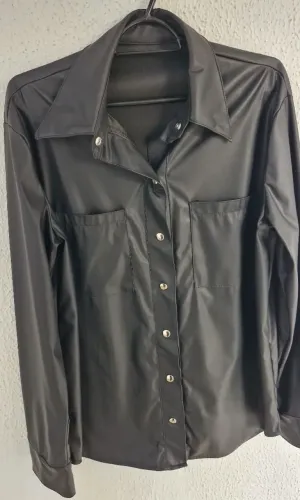 Camisa Feminina Corino ( imitação de couro )  ( G ) Nova 