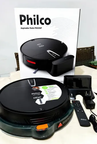 ASPIRADOR ROBÔ PHILCO PAS26P (COMPLETO NA CAIXA) Função 3 em 1