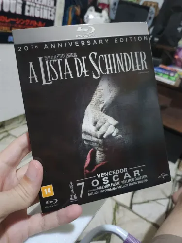 Blu-ray duplo A Lista de Schindler, original intacto