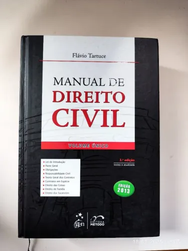 Livro Manual de Direito Civil,  Flavio Tartuce