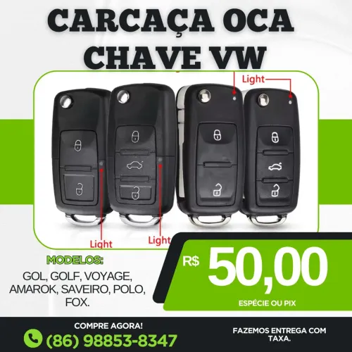 Carcaça Oca Chave Canivete VW