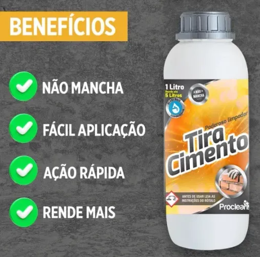 Removedor cimento 1000ml Proclean