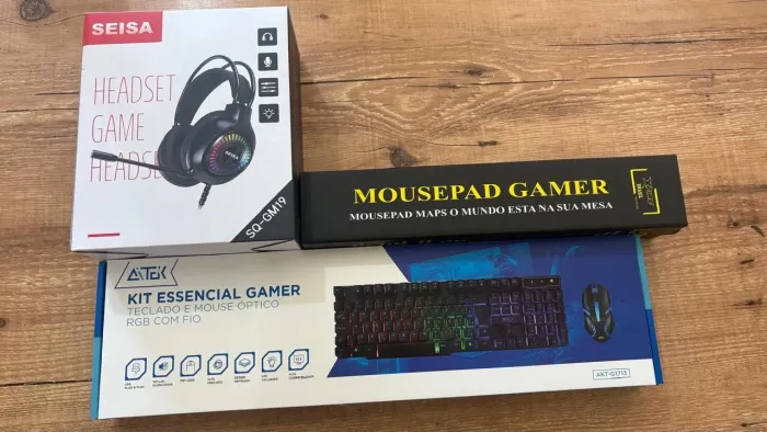 Kit Teclado E Mouse Gamer + Fone Gamer + Mouse Pad