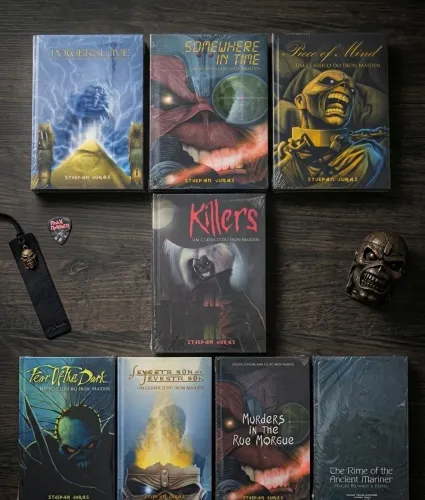 Lote Coleção 8 Livros Iron Maiden - Stjepan Juras (Lacrados)